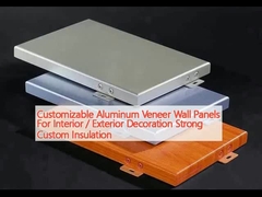 Panel dinding veneer aluminium yang dapat disesuaikan untuk dekorasi interior / eksterior Isolasi khusus yang kuat