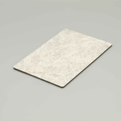Panel Komposit Aluminium Lapisan Reflektif 0.03mm Untuk 0.6mm Acp Lembar Marmer Desain