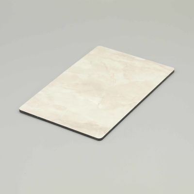 Panel Komposit Aluminium Cement Beige Marmer 2,0 mm 3,0 mm 5800 mm Panel dinding komposit