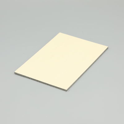 Panel Komposit Aluminium Warna Putih Untuk Dekorasi Bangunan Konstruksi 4MM 1.22*2.44m