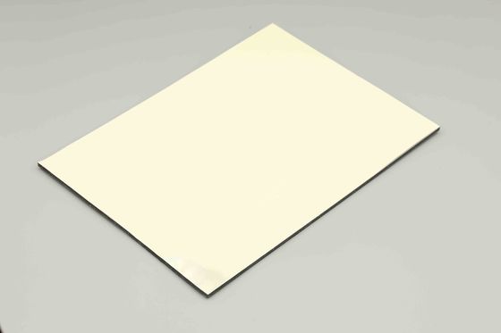 Milky 4MM PVDF Aluminium Composite Panel 1.22 X 2.44m Panel dinding eksterior