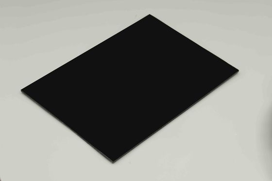 Panel Komposit Aluminium PE Hitam Mat 0.06mm - 0.50mm Panel Komposit Aluminium Interior