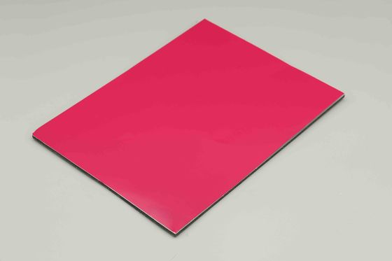 Fuchsia Fireproof Aluminium Composite Panel 48in 96in Acp Aluminium Cladding