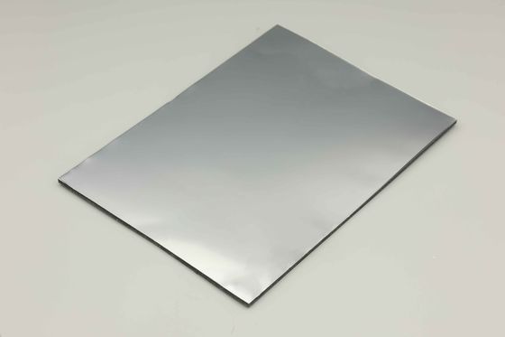 Kaca Aluminium Komposit Cermin 1,22 X 2,44m Nano Lapisan Lapisan dinding eksterior