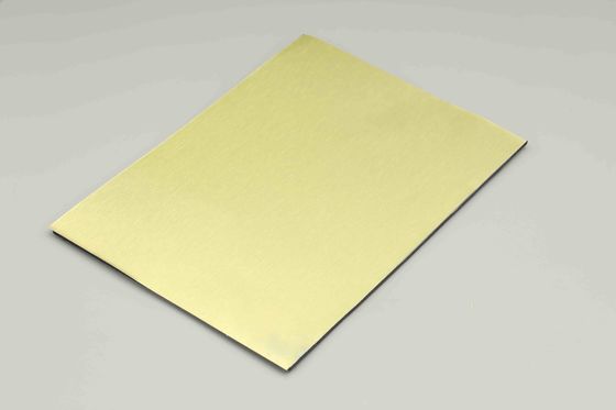 48IN 96IN Panel Komposit Aluminium yang Disikat Dekoratif Lapisan Luar Lapisan