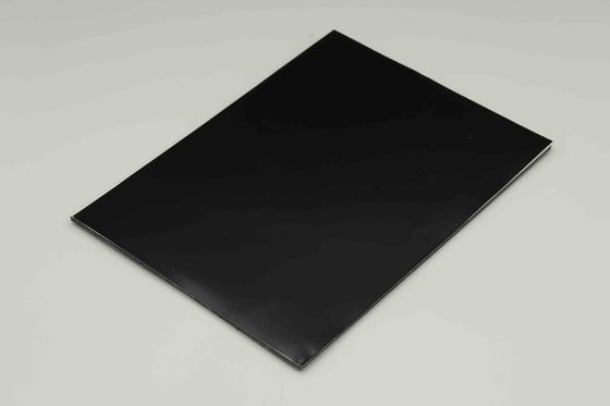 Black Mirror Aluminium Composite Panel ACM Panel dengan Fire Rating B1 UV Resistance dan 1.22*2.44m Size
