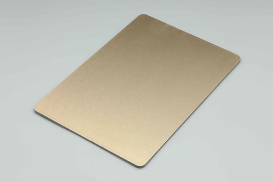 Eco Friendly Tembaga Disikat Aluminium Komposit Panel Waterproof Glossy Acp Sheets