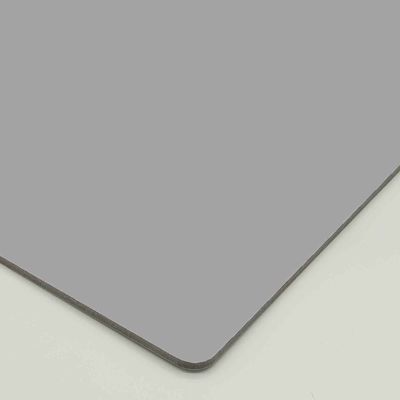 Sliver Grey PE Aluminium Komposit Panel Ringan Dan Bahan tahan lama Untuk Arsitektur Modern Aluminium Double Skin 0.20mm