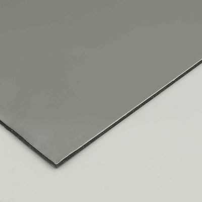 Panel Komposit Aluminium PE abu-abu 4MM 1.22 X 2.44m Papan Komposit Luar Bangunan