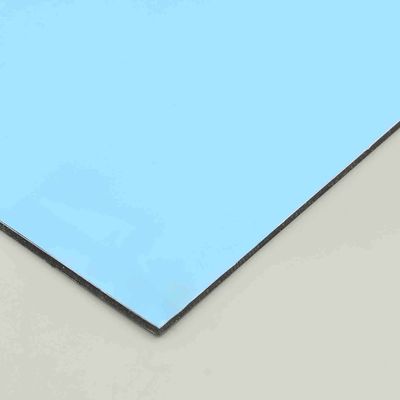 PVDF Sea Blue PE Aluminium Composite Panel 4x8 Sheets 4MM Bangunan Konstruksi Dinding Luar