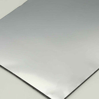 Silver Mirror Aluminium Composite Panel 4mm PVDF Lapisan untuk Aplikasi Interior & Eksterior