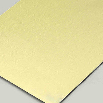 Dinding 0.3CM Panel Komposit Aluminium yang Disikat Lapisan Panel Komposit Aluminium Lapisan Beton Lapisan