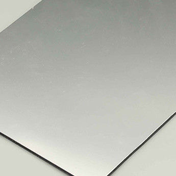 Lembaran ACP Perak dan Emas Brushed 48IN x 96IN 3mm Panel Komposit Aluminium Finishing Sikat Perak Lembaran Eksterior Dekoratif Cladding
