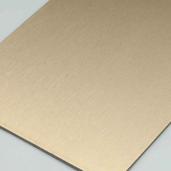 4MM 1,22 X 2,44m Lapisan Rumah Perak Acm HDPE Outdoor Composite Panel