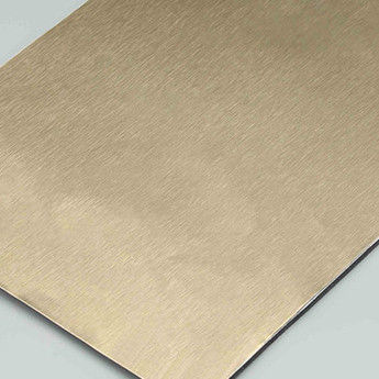 Dinding 0.3CM Panel Komposit Aluminium yang Disikat Lapisan Panel Komposit Aluminium Lapisan Beton Lapisan