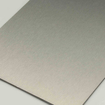 Panel Komposit Aluminium Anti-Jari-Jari yang Disikat 3mm 4mm Lembar ACP Logam untuk Tanda-Tanda & Pengepakan Dinding Interior