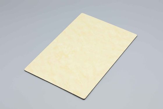 1.22*2.44m 3mm Panel Komposit Aluminium Eksepsional Per dinding Eksterior Lapisan 4MM Batu Tekstur ACM Scratch-Buktinya Panel
