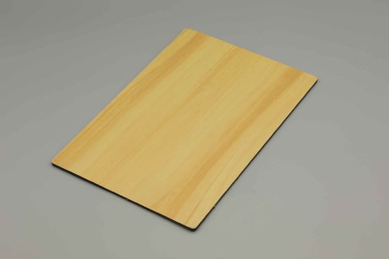 Panel Komposit Aluminium Kayu 6mm Lampu Maple Waterproof ACP Sheet 1220*2440