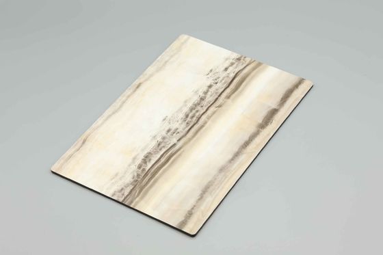 Anti-Goresan Batu Karat Finish Panel Komposit Aluminium Slash Finish Brick Coating Coating Dekorasi dinding eksterior