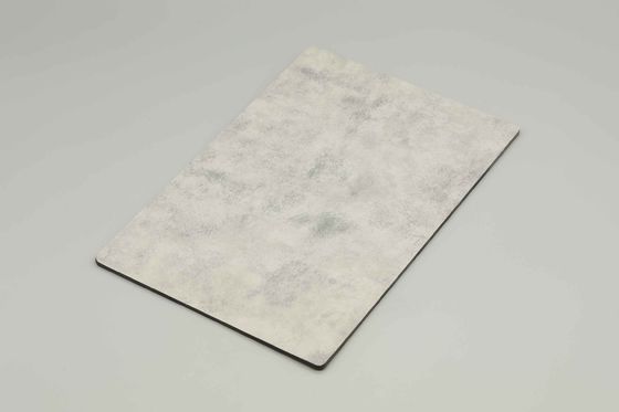 Bank Hotel White Rock Marble Composite Panel 244CM Panel Aluminium Komposit Luar
