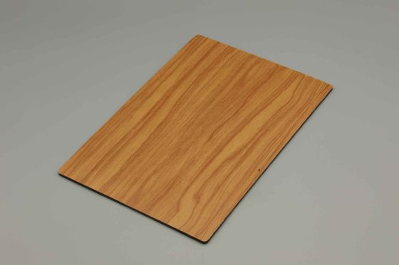 Anti-statis Walnut Kayu Grain Aluminium Komposit Panel Acp Komposit Panel Cetakan Proof