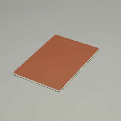 Panel Komposit Aluminium Sikat Tahan Api ACP 3-7mm Coklat Untuk Dinding Eksterior