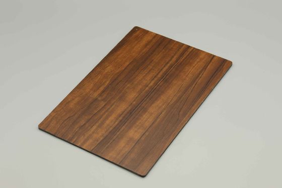 3mm PVDF Panel Komposit Aluminium Gandum Kayu untuk Lapisan Tembok Luar