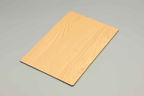 Pe Pvdf Lapisan Panel Komposit Aluminium Kayu 3mm Acp Sheet Untuk Eksterior