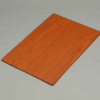 0.04M Warna-warni Vibrant Kayu Finish Aluminium Komposit Panel Acm Panel Lapisan 1220X2440MM