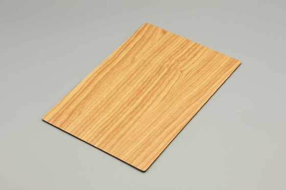 48inch High Strength Aluminium Composite Panel Kayu Finish Tahan Kimia Pvdf Acp