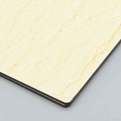 4mm 1.22x2.44m Resistant Scratch Rough Stone Texture Aluminium Composite Panel untuk Lapisan Luar