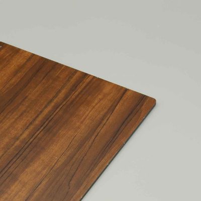 3mm 4mm Walnut Wood Grain Aluminium Composite Panel. Lembar ACP tahan api untuk aplikasi interior dan eksterior