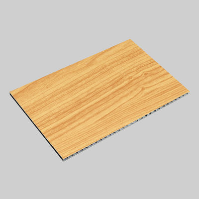 Light Maple Aluminium Honeycomb Core Panel 4x8ft Acp Sheets Kelas A2 tahan api