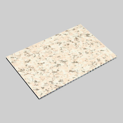 Pink Red Granite Aluminium Honeycomb Core Panel 96 inch Aluminium Composite Sheet yang disikat