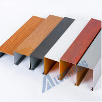 Pusat Perbelanjaan Baffle Aluminium Aula Pameran Lantai Sel Aluminium