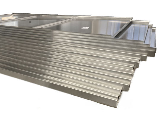 Situs Konstruksi Erosi tahan panel normal jenis panel datar Aluminium Veneer Fluorocarbon Coated Anti Static eksterior dinding instalasi