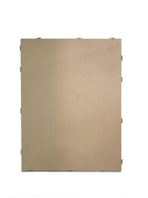 Panel konvensional jenis kayu Aluminium dinding fasad Fluorocarbon Lapisan daya tahan dan ketahanan cuaca datar halus