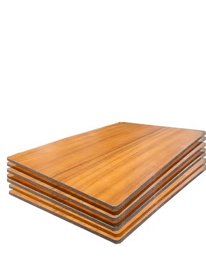 Aluminium Skin 0.20mm 4mm Acp Penampilan Cantik Kayu Biji Menyentuh Panel Komposit Aluminium Untuk Tanda-tanda pembuatan dinding