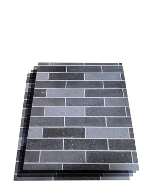 Jenis Marmer Alushang Abu-abu Terrazzo Hitam Warna Dekorasi Acp Eksterior Acp Kantor Dinding 3mm Ketebalan Acp Lapisan Untuk Rumah / Bangunan Aluminium Kulit 0.12mm