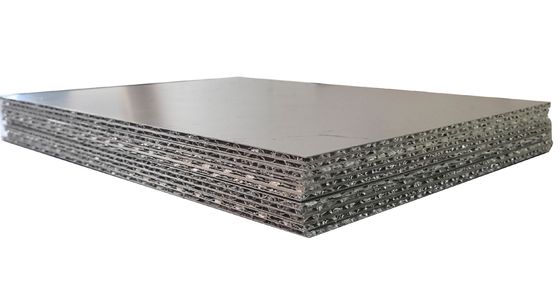 Lembar bergelombang aluminium tahan debu 3mm Dekorasi dinding eksterior tahan lama untuk bangunan