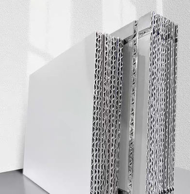 Aluminium tahan api lembaran bergelombang untuk dekorasi dinding eksterior jangka panjang di bangunan