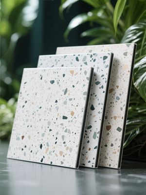 Panel Komposit Aluminium PVDF Tahan Lama Dengan Ukuran Standar Pelapisan Batu Fluorokarbon Untuk Penggantungan Kering Dinding Eksternal