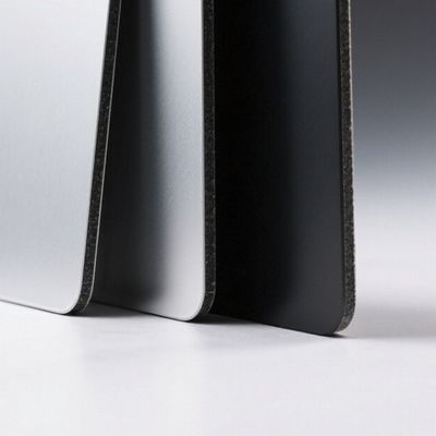 Tahan goresan lebih baik inti dinding tirai bangunan fasad jenis melengkung PVDF Panel komposit aluminium 3MM Panel komposit aluminium ketahanan panas 4MM
