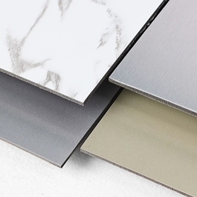 Panel komposit aluminium PE tahan UV untuk dekorasi dinding bangunan